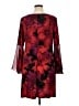 MSK Print Burgundy Cocktail Dress Size 1X - photo 2