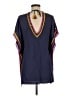 Becca 100% Rayon Blue Short Sleeve Blouse Size Med - Lg - photo 2