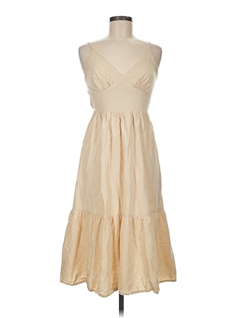 Pre-owned Japna Cocktail Dress In Tan