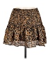Glam 100% Polyester Animal Print Orange Casual Skirt Size M - photo 1
