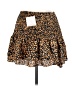 Glam 100% Polyester Animal Print Orange Casual Skirt Size M - photo 2
