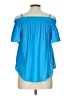 A. Byer 100% Rayon Blue Short Sleeve Blouse Size L - photo 2