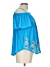 A. Byer 100% Rayon Blue Short Sleeve Blouse Size L - photo 4