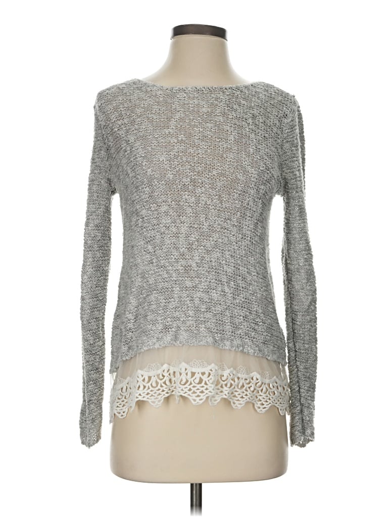 Pre-owned Fever Pullover Sweater In Silver