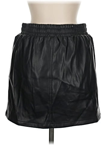 Tinseltown Faux Leather Skirt (view 2)