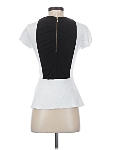 Black Saks Fifth Avenue Short Sleeve Top (view 2)