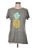 Instant Message Tropical Gray Short Sleeve T-Shirt Size L - photo 1