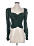 ASTR The Label 100% Polyester Green Long Sleeve Blouse Size S - photo 1