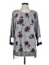 Ali Miles 100% Polyester Gray 3/4 Sleeve Blouse Size S - photo 1