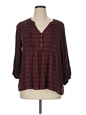 Wrangler Jeans Co 3/4 Sleeve Blouse (view 1)