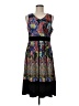 North Style 100% Polyester Paisley Black Casual Dress Size M - photo 1