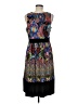 North Style 100% Polyester Paisley Black Casual Dress Size M - photo 2