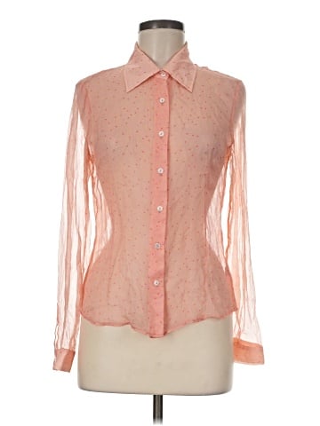 Calypso by Christiane Celle Long Sleeve Silk Top (view 1)