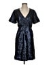 Francesca's 100% Polyester Paisley Blue Cocktail Dress Size S - photo 1