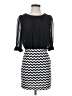 Ruby Rox 100% Polyester Chevron-herringbone Black Casual Dress Size S - photo 1