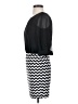 Ruby Rox 100% Polyester Chevron-herringbone Black Casual Dress Size S - photo 5