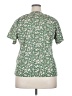 Unbranded Floral Green Short Sleeve Blouse Size XXL - photo 2