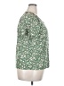 Unbranded Floral Green Short Sleeve Blouse Size XXL - photo 4