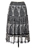 Lapis Paisley Gray Casual Skirt Size M - photo 2