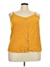 rue21 100% Rayon Yellow Tank Top Size 4X - photo 1