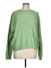 H&M Solid Green Pullover Sweater Size L - photo 1