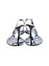 Valentino Garavani Silver Black Sandals Size EU 39 - photo 2