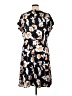 St. John 100% Silk Print Black Casual Dress Size 16 - photo 2