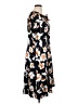 St. John 100% Silk Print Black Casual Dress Size 16 - photo 4