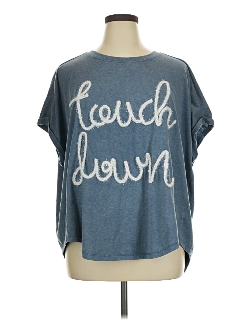 Pre-owned Bibi Short Sleeve T-shirt In Blue