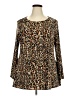 Avenue Studio Animal Print Brown Pullover Sweater Size 20 - photo 1