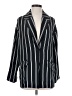 Monki 100% Polyester Stripes Black Blazer Size XXS - photo 1