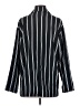 Monki 100% Polyester Stripes Black Blazer Size XXS - photo 2