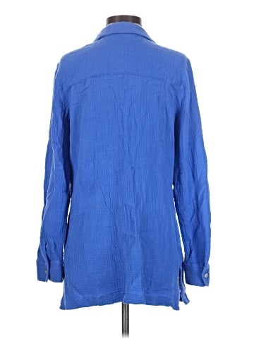 Soft Surroundings Long Sleeve Button-Down Shirt (view 2)