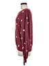 Wildfox Stars Burgundy Pullover Sweater Size Med (2 or M) - photo 5