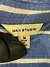 Max Studio 100% Rayon Stripes Blue Long Sleeve Button-Down Shirt Size M - photo 7