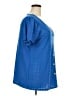 BLOOMCHIC Blue Short Sleeve Blouse Size 18 - 20 - photo 4