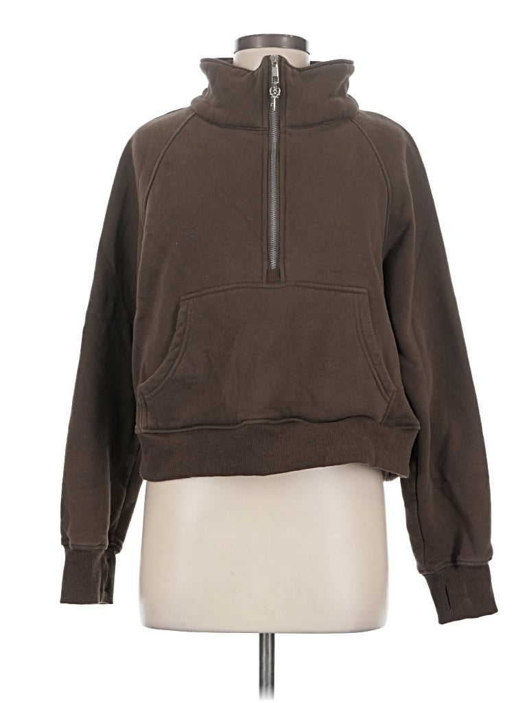 Pre-owned Automet Zip Up Hoodie In Brown