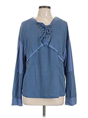 Listicle Long Sleeve Blouse (view 1)