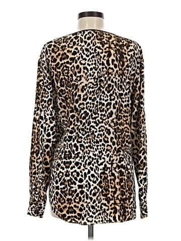 Rachel Zoe Long Sleeve Silk Top (view 2)