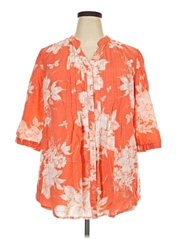 Denim 24/7 3/4 Sleeve Blouse (view 1)