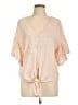 Max Studio Pink Short Sleeve Blouse Size L - photo 1