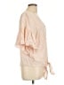 Max Studio Pink Short Sleeve Blouse Size L - photo 4