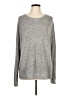 Me To We Metallic Gray Pullover Sweater Size L - photo 1
