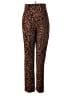 Lovers + Friends 100% Polyester Animal Print Brown Casual Pants Size S - photo 2