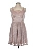 Speechless Metallic Silver Cocktail Dress Size 6 - photo 1