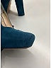 Prada 100% Suede Teal Blue Suede Platform Pumps  Size EU 36 - photo 7