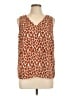 Nine West 100% Polyester Brown Sleeveless Blouse Size L - photo 1