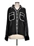 Grace Karin Color Block Black Long Sleeve Blouse Size L - photo 1
