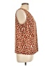Nine West 100% Polyester Brown Sleeveless Blouse Size L - photo 4
