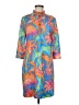 Gretchen Scott Designs Print Blue Casual Dress Size M - photo 1
